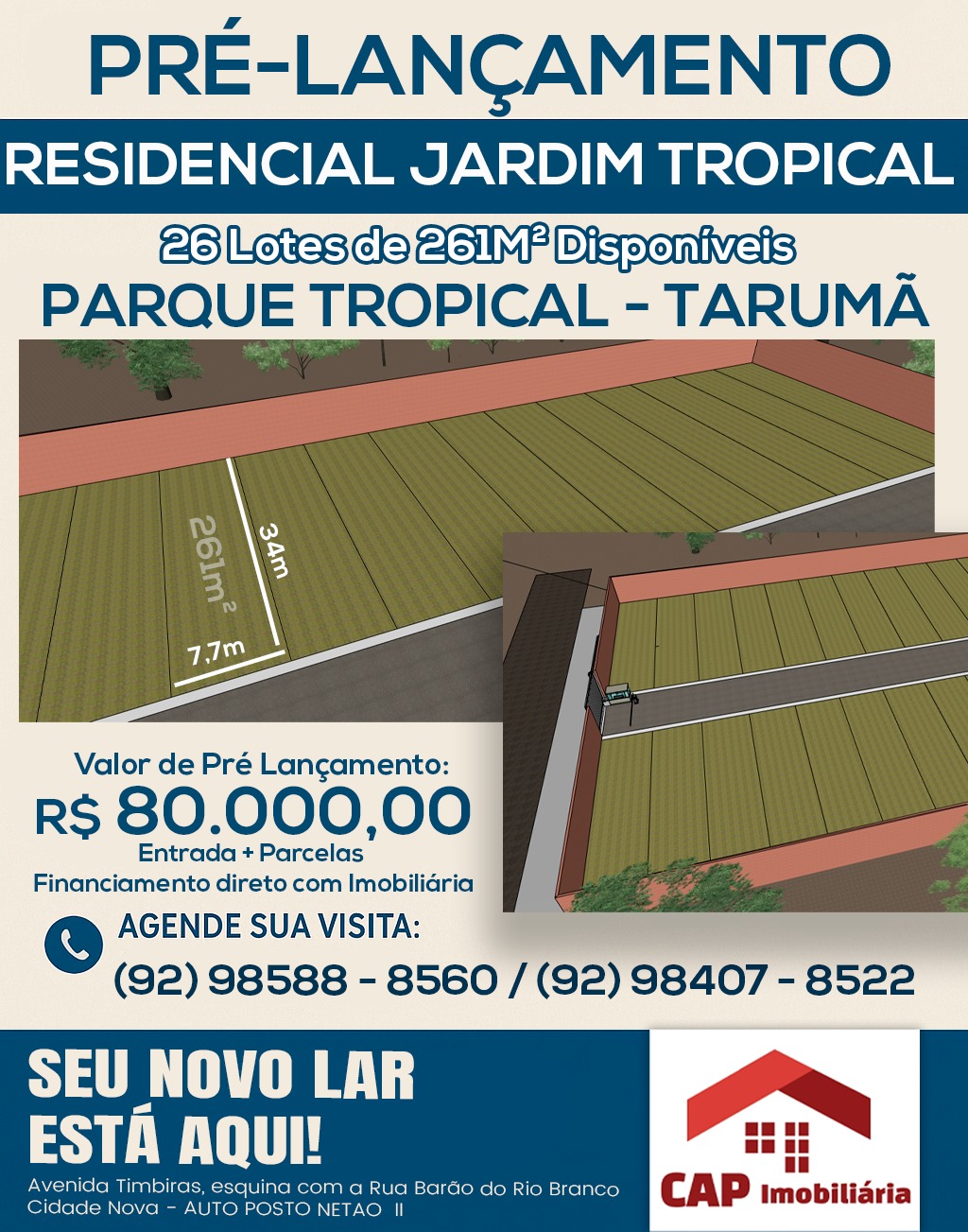 Lançamento Exclusivo Aqui! Lotes em residencial fechado - Pq. tropical - tarumã