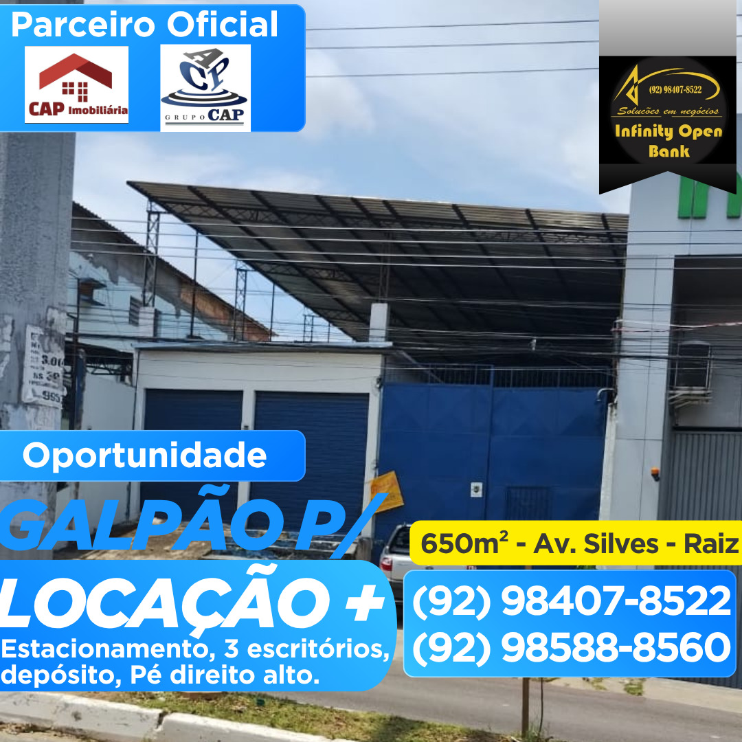 Galpão com 650m² - Av. Silves - Raiz