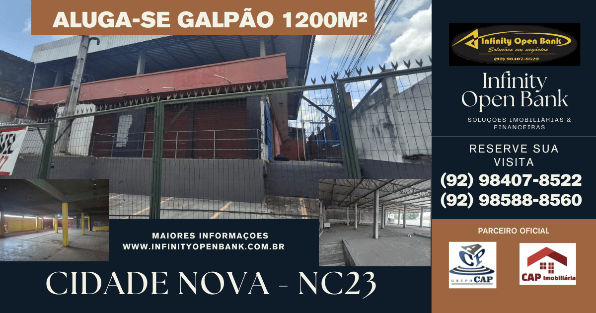 Aluga-se galpão com 1200m² - 2 pavimentos